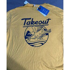 Tentree  Takeout Amber Yellow Tencel Material T-Shirt Men's L Soft NWT